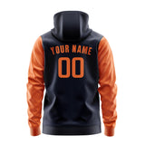 Custom Navy Orange Hoodie 1111282811B31728