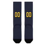 Custom Navy Gold Knee-High Sock