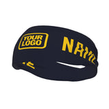 Custom Navy Gold Sports headband