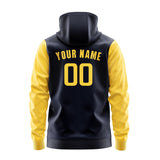 Custom Navy Gold Hoodie 1111303011B31730