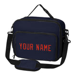 Custom Navy Orange Red Lunch Bag