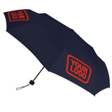 Custom Navy Orange Red Automatic Umbrella