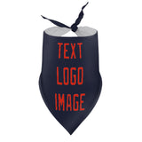 Custom Navy Orange Red Pet Scarf