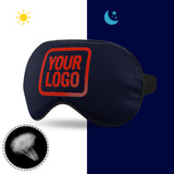 Custom Navy Orange Red Sleep Mask