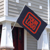 Custom Navy Orange Red Flag
