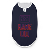 Custom Navy Purple Pet Vest
