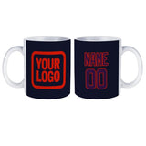 Custom Navy Purple Mug