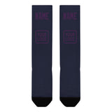 Custom Navy Purple Knee-High Sock