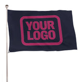Custom Navy Pink Flag