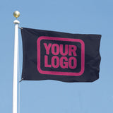 Custom Navy Pink Flag
