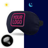 Custom Navy Pink Sleep Mask