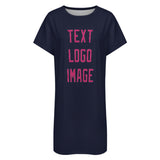Custom Navy Pink Nachthemd