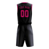 Custom Navy Pink Basketball Set