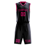 Custom Navy Pink Basketball Set