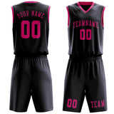 Custom Navy Pink Basketball Set
