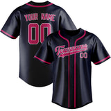 Custom Navy & Pink Colors Design Sports Baseball Jersey