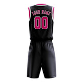 Custom Navy Pink Basketball Set