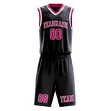 Custom Navy Pink Basketball Set
