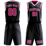 Custom Navy Pink Basketball Set
