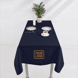 Custom Navy Pink Square Table Cloth