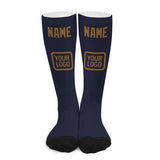 Custom Navy Khaki Knee-High Sock