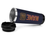 Custom Navy Khaki Stainless Steel Water Cup