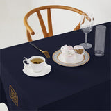 Custom Navy Pink Square Table Cloth