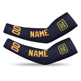 Custom Navy Light Yellow Arm Sleeve