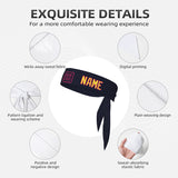 Custom Navy Light Yellow Headband