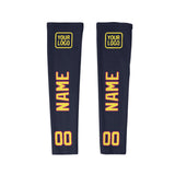 Custom Navy Light Yellow Arm Sleeve