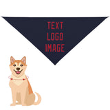 Custom Navy Red Pet Scarf