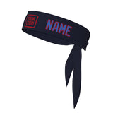 Custom Navy Sky Blue Headband