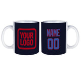 Custom Navy Sky Blue Mug