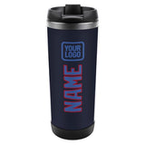 Custom Navy Sky Blue Stainless Steel Water Cup