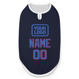 Custom Navy Sky Blue Pet Vest