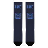 Custom Navy Sky Blue Knee-High Sock