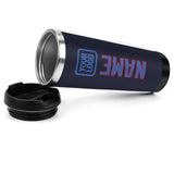 Custom Navy Sky Blue Stainless Steel Water Cup