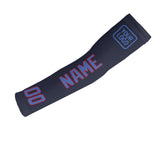 Custom Navy Sky Blue Arm Sleeve