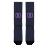 Custom Navy Sky Blue Knee-High Sock