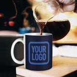 Custom Navy Sky Blue Mug