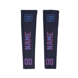 Custom Navy Sky Blue Arm Sleeve