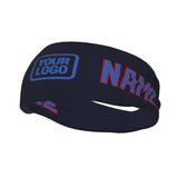 Custom Navy Sky Blue Sports headband