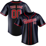 Custom Navy & Red Colors Design Sports Baseball Jersey