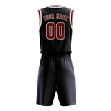 Custom Navy Red Basketball Set