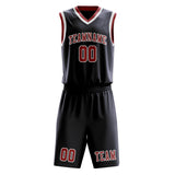 Custom Navy Red Basketball Set