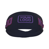 Custom Navy Light Purple Sports headband