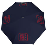 Custom Navy Crimson Red Automatic Umbrella