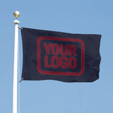 Custom Navy Crimson Red Flag
