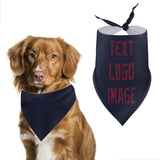 Custom Navy Crimson Red Pet Scarf