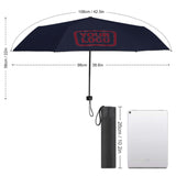 Custom Navy Crimson Red Automatic Umbrella